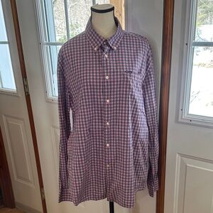 Barbour Pink and Blue Gingham Button-Down Shirt